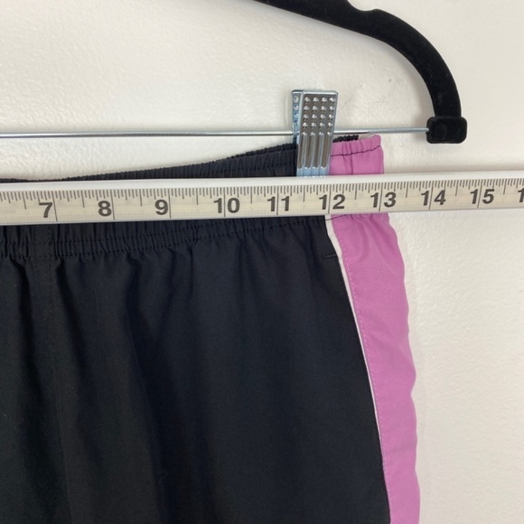 Reebok Capris Womens Medium Black Pink Stripe Pockets Drawstring Elastic Waist - Picture 6 of 8
